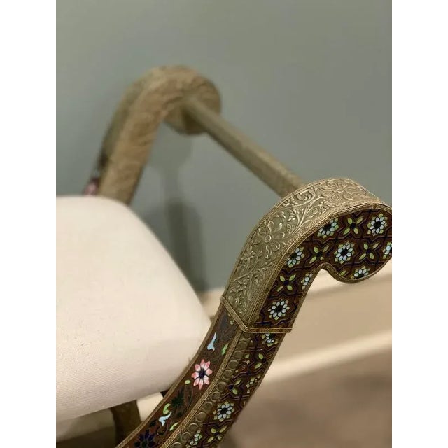 Mid 20th Century Syrian Enamel Stool For Sale - Image 5 of 12