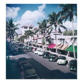 Slim Aarons, Palm Beach Street, Estate Stamped Photographic Print For Sale