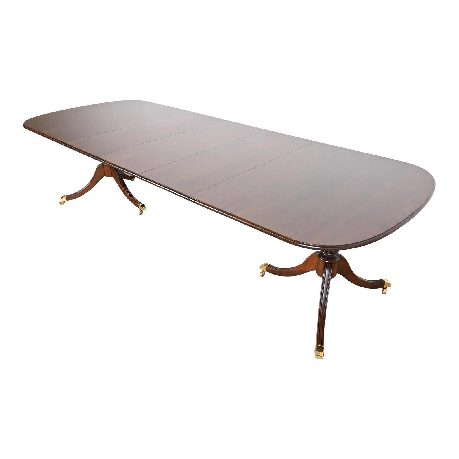 Harden Furniture Cherry Wood Double Pedestal Extension Dining