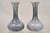 Vintage Mid Century Italian Modern Speckled Grey Glass Fluted Vases - a Pair For Sale - Image 11 of 11