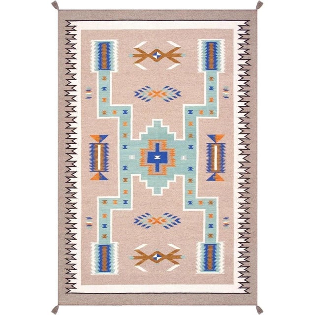 Tuscany Wool Mocha Area Rug, 6' 0'' X 9' 0'' For Sale In New York - Image 6 of 6