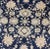 Turkish Oushak Rug With Floral Design in Dark Blue, Cream and Light Brown For Sale In Atlanta - Image 6 of 9