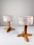 This pair of Scandinavian Modern stools was produced in the 1980s, combining solid pine craftsmanship with circular...
