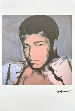 After Andy Warhol, Muhammad Ali Grey , 1980s, Lithograph