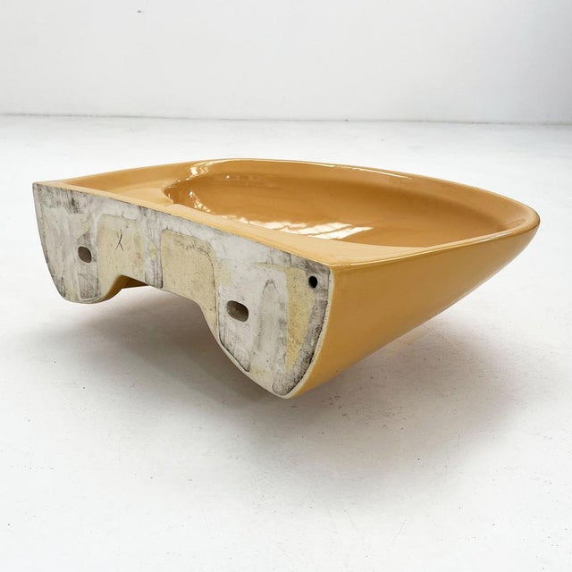 Vintage Mustard Sink from Keramag Keravit, 1980s For Sale - Image 9 of 10