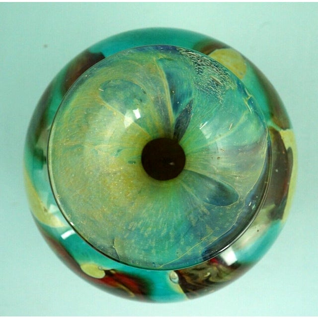 Vintage Submerged Blown Glass Vase from Mdina, 1970s For Sale - Image 14 of 18