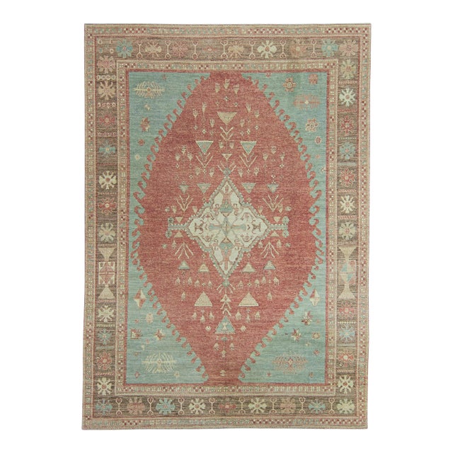 Turkish Oushak Antique Look Rug 8'11" x 12'6" #20070 For Sale