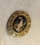 Gold Tone/Black Asian-Style Geisha Brooch For Sale - Image 4 of 4