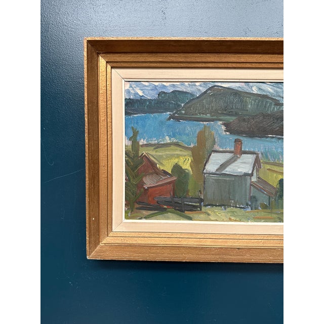 Harald Öman, Dockstafjärden, 1950s, Oil on Panel, Framed For Sale - Image 13 of 18