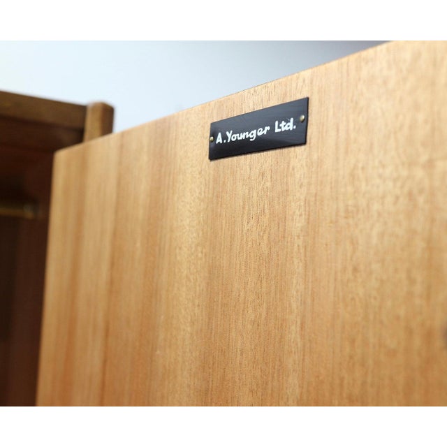 Mid-Century Modern 1960s Mid Century Modern VintageArmoire Wardrobe by Younger For Sale - Image 3 of 8