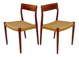 Vintage Danish Teak Model 77 Dining Chair by Niels Otto Møller, 1960s