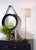 Brass finish antique patina 33h x 5.5w x 5.5d Shade Dimensions: top(10.5) bottom(10.5) side(8.5)
