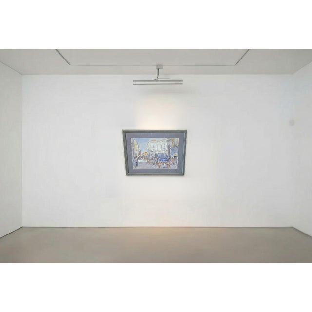 A splendid original watercolor by Maestro Alfredo Beatrice (Naples, 1934 - 2013), a renowned Campanian landscape painter...