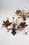 Vintage French Wall Lights in Brass and Porcelain Flowers, 1950s, Set of 2 For Sale - Image 11 of 12