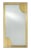 Currey & Co. Modern Brass Foil Finished Wall Mirror For Sale