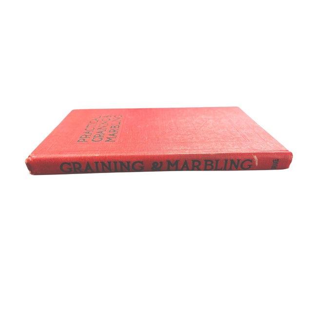 1927 “Practical Graining & Marbling” Decorative Red Cloth Hardcover Book Original Owner Inscription For Sale In Jacksonville, FL - Image 6 of 8