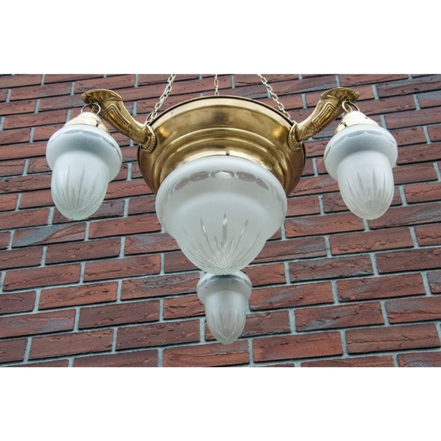 Chandelier, Western Europe, 1950s For Sale - Image 3 of 8