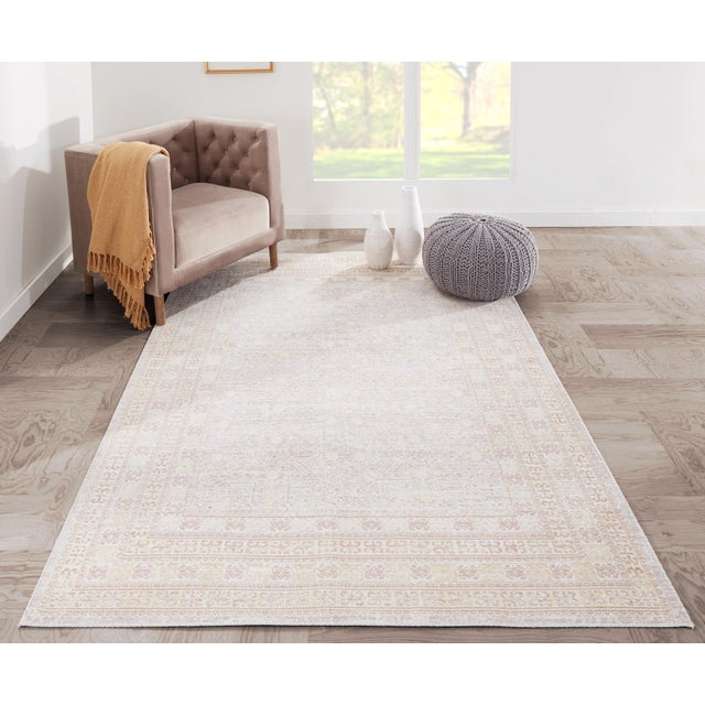 2020s Momeni Isabella Gian Grey 5'3" X 7'3" Area Rug For Sale - Image 5 of 6