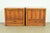 Thomasville Mid-Century Modern Hollywood Regency Sculpted Walnut Campaign Nightstands, Pair For Sale - Image 17 of 17