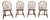 Set of 4 Nichols & Stone Brace Back Windsor Style Oak Side Chairs For Sale