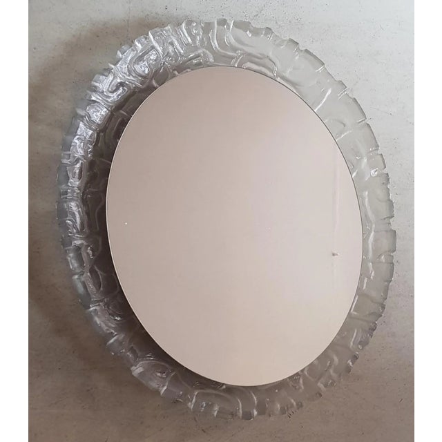 Mid-Century Modern Vintage Illuminating Mirror, 1960s For Sale - Image 3 of 4
