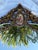 Antique Ornate Gilt Wall Mirror With Hand-Painted Porcelain Plaque For Sale - Image 4 of 11