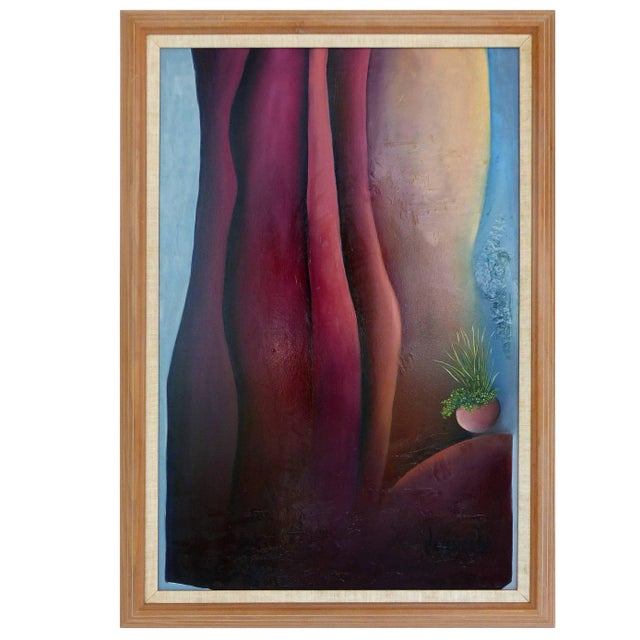 Juan Navarette Contemporary Oil Painting, Cuban American Artist For Sale