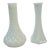 Vintage Mid-Century White Milk Glass Bud Vases - Pair For Sale