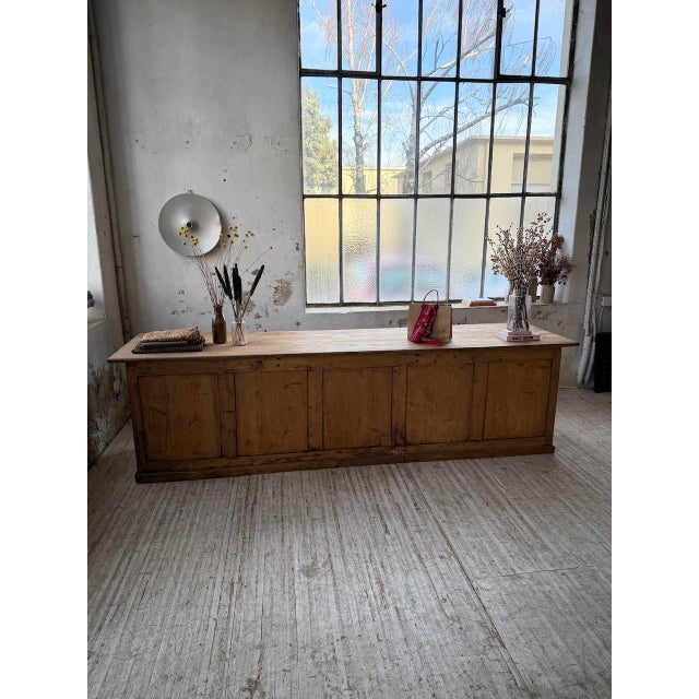 Pine Trade Counter, 1900s For Sale - Image 15 of 18