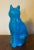 Mid-Century Chinese Export Monochrome Porcelain Turquoise Glaze Figure of a Cat For Sale - Image 13 of 18
