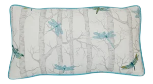 Fabricut Embroidered Dragonfly Design Pillow