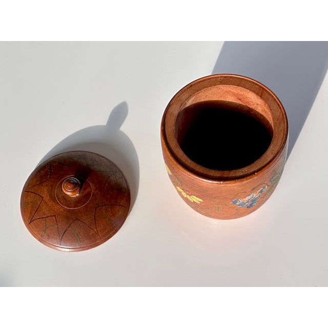 Handcrafted Lidded Wooden Box, 1920s For Sale - Image 10 of 16