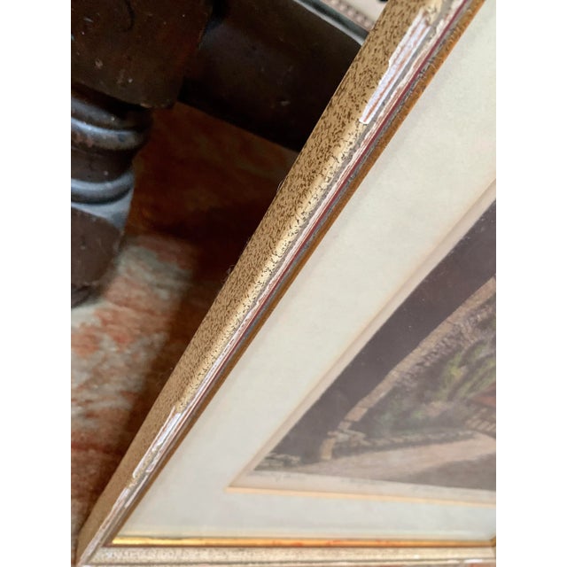 Late 20th Century Vintage Original Ernst Geissendorfer Hand-Colored Etching of Rothenburg Tauber, Germany, Circa 1960s For Sale - Image 5 of 10