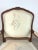 Vintage French Embroidered Silk Arm Chair For Sale In Atlanta - Image 6 of 9