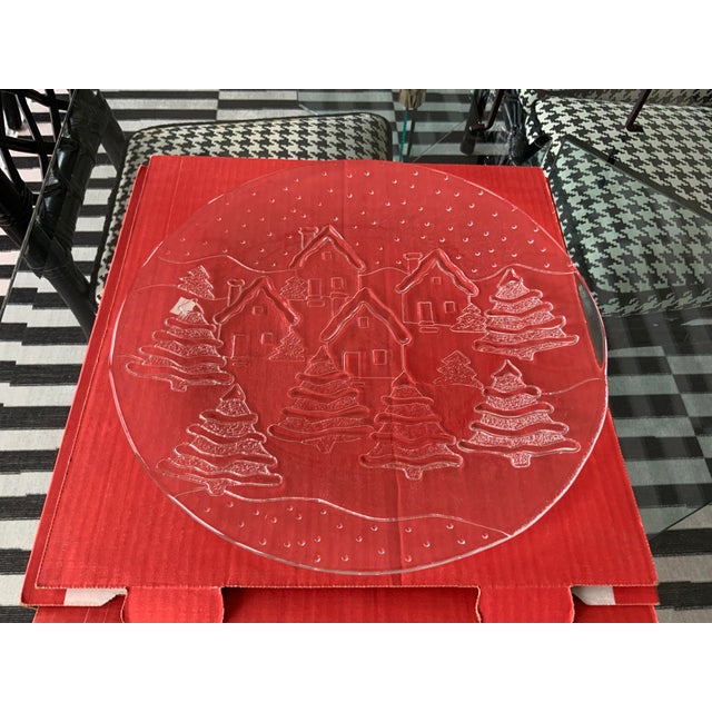 Love this vintage C&B glass platter. Use it all winter or just for the holidays. Love the simplicity of it adorned with...