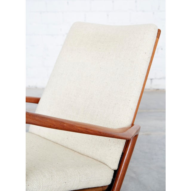 Wood Model 650-15 Rocking Chair by Ib Kofod-Larsen for Chr. Linneberg Møbelfabrik, 1960s For Sale - Image 7 of 18