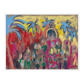 Cabaret I by Happy Menocal in White Frame, XS Art Print For Sale