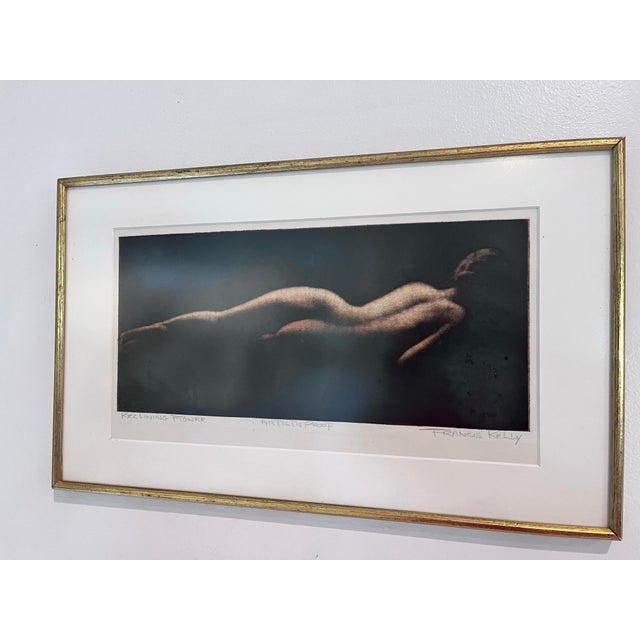 Figurative 1970s Artist’s Proof “Reclining Figure” by Francis Kelly | Framed British Figurative Print For Sale - Image 3 of 9