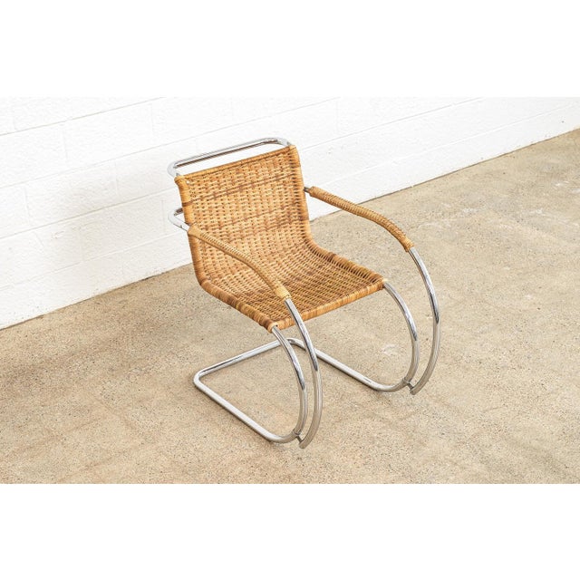 1970s Mid Century Bauhaus Mr 20 Arm Chair by Mies Van Der Rohe for Stendig 1970s For Sale - Image 5 of 10