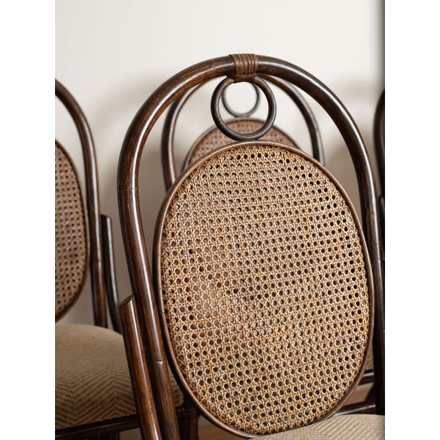 Late 20th Century Late 20th Century Vintage Dining Chairs- Set of 5 For Sale - Image 5 of 6