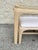 Wood 1970s Reed-Wrapped Console Table With Glass Top and Pair of Matching Stools For Sale - Image 7 of 10