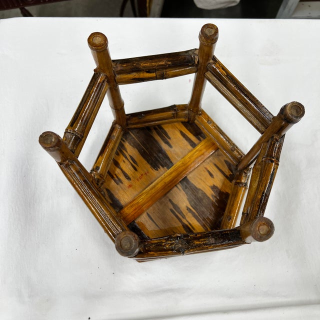 Mid Century Bamboo Plant Stand For Sale - Image 6 of 6