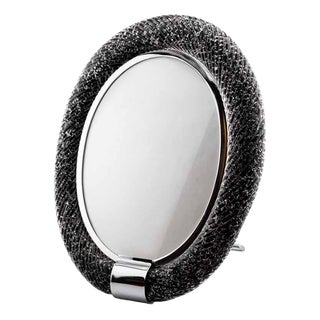Vintage Oval Murano Glass Picture Frame by Seguso, 1970s For Sale
