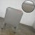 Modern Gray Faux Leather Modified Parsons Style Armed Accent Chair on Casters For Sale - Image 12 of 17
