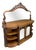 Large Victorian Burr Walnut Mirror with Chiffonier, 1855 For Sale