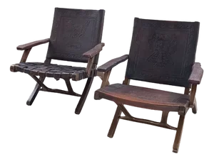 Set of Inca Chairs by Angel I. Pazmino, 1960s