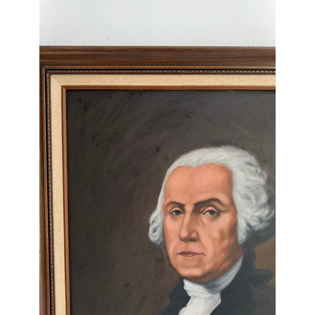 American George Washington Portrait Painting For Sale - Image 3 of 3