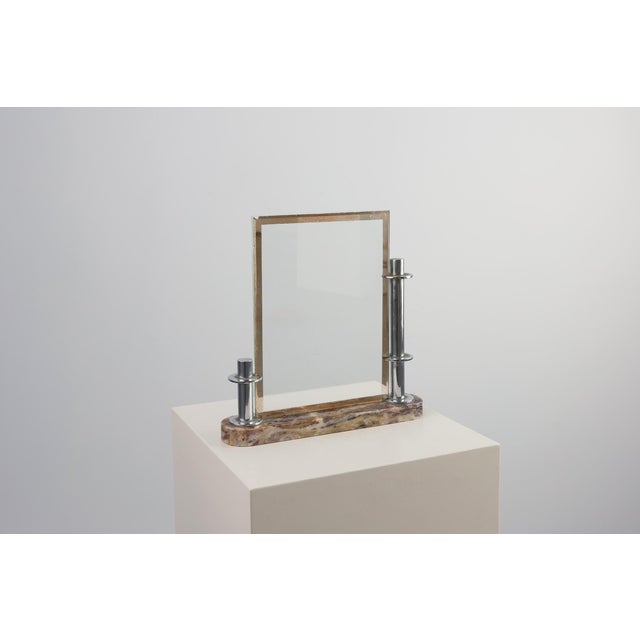 Art Deco Picture Frame with Marble Base, France, 1920s For Sale - Image 6 of 13