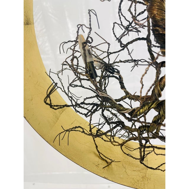 Handmade “Roots” Table Lamp by F+m Fos, Oxidized Gold Ring, Greece For Sale - Image 9 of 18