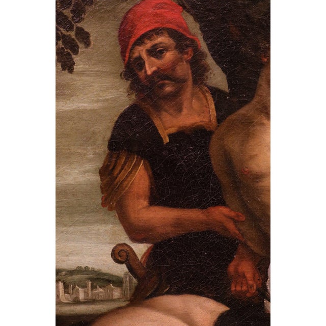 After Astolfo Petrazzi, Nude Saint Sebastian, 1630s, Oil Painting on Canvas, Framed For Sale - Image 12 of 15
